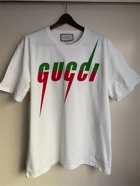 gucci black red and green sripe t shirt|gucci shirt red and green.